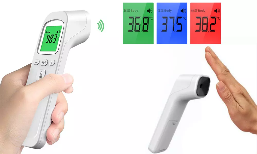 Accurate Non-Contact Infrared Thermometer with Fever Alarm - Primary Image