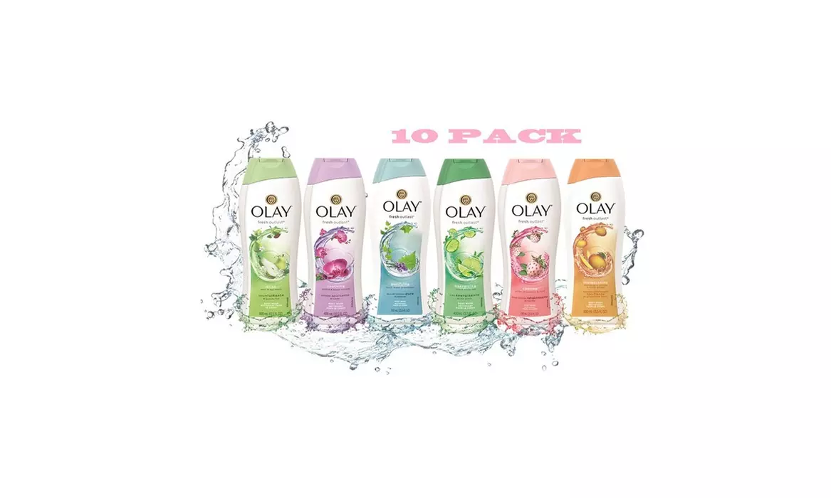 10 Pack Olay Fresh Outlast Body Wash - 200ML - Primary Image