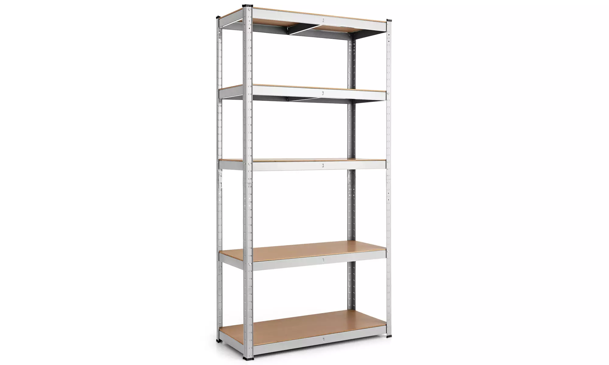 Costway Adjustable 36''x72'' Heavy Duty 5 Level Garage Tool Shelf 2000lbs Silver - Primary Image