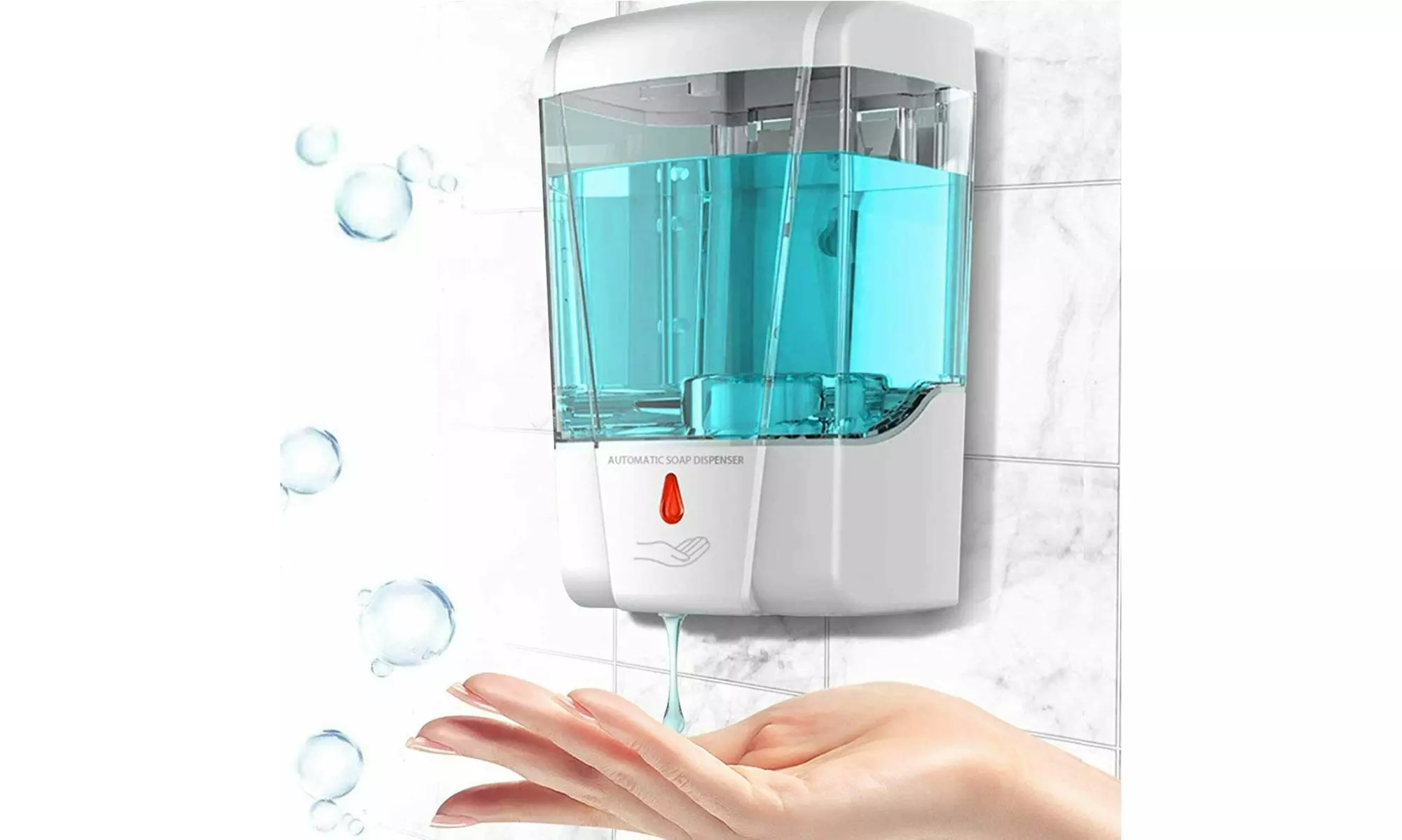 700ml Automatic Soap Dispenser IR Sensor Dispenser Touchless Hand Free Wall - Primary Image