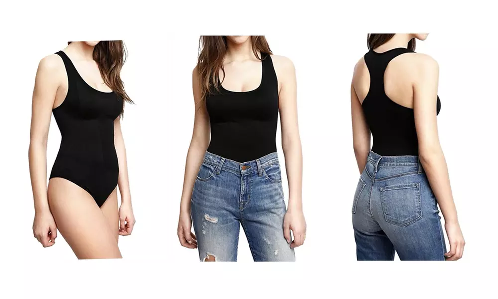 3 Pack Seamless Slimming Tummy Control Bodysuit Tank - Primary Image