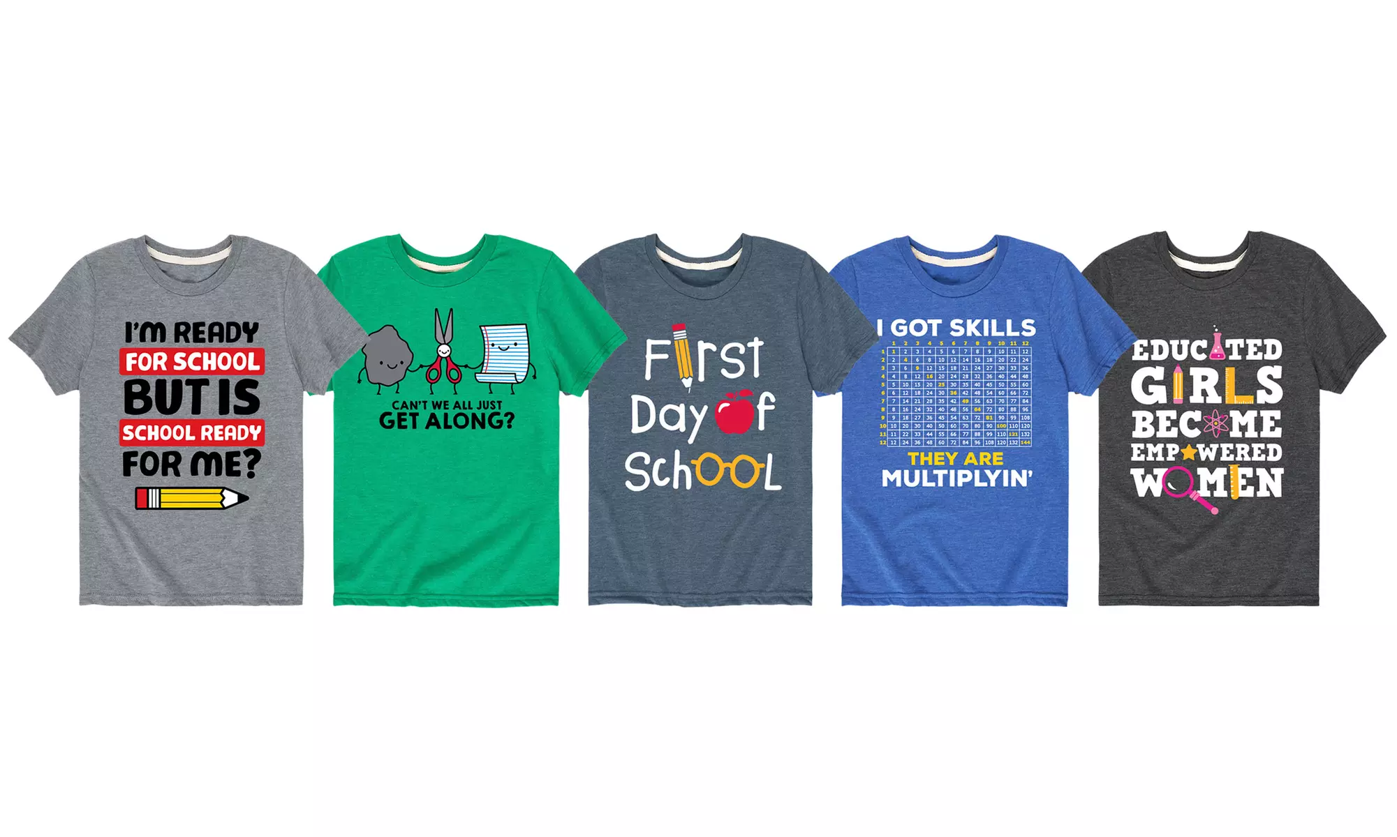 Back to School in Style Kids Tees - Primary Image
