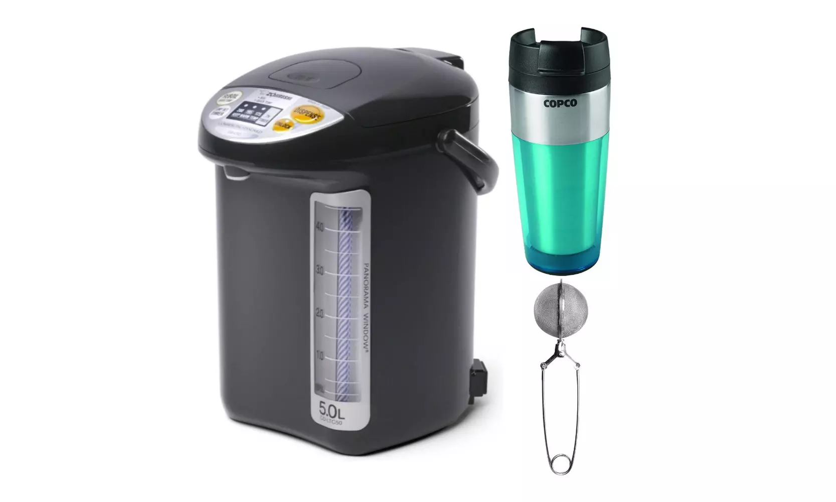 Zojirushi CD-LTC50 Commercial Water Boiler and Warmer (169 oz, Black) Bundle - Primary Image