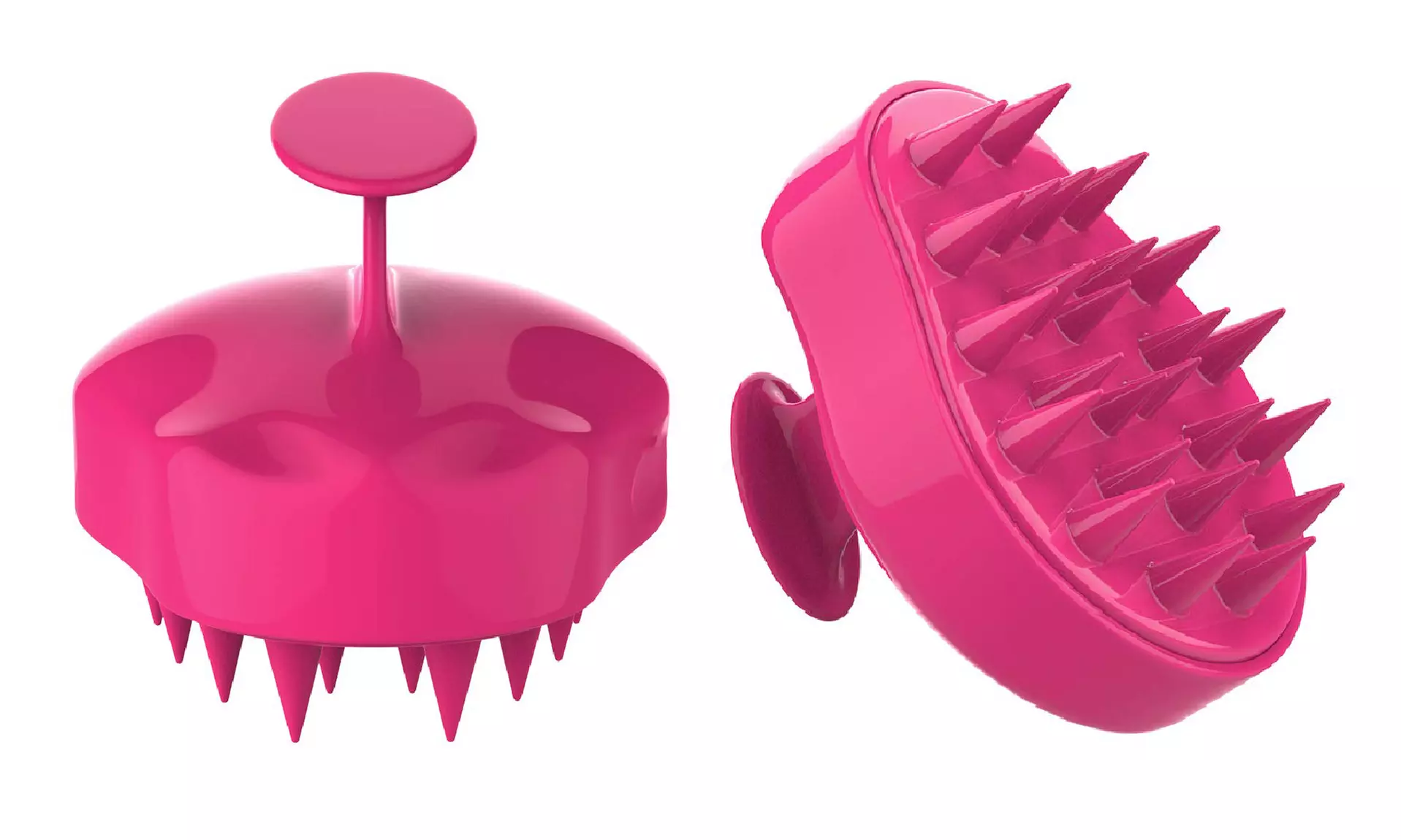 Rejuvenating and Soothing Silicone Hair and Scalp Massager Brush