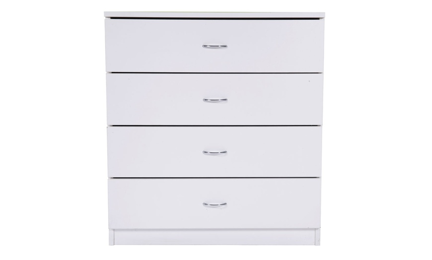 Up To 32 Off On Mdf Wood Simple 4 Drawer Dresser Groupon Goods