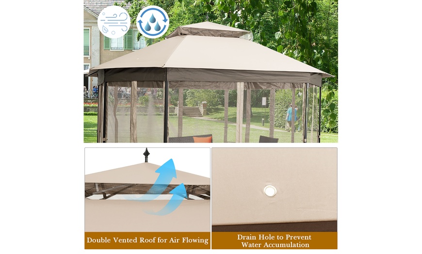 Up To 46% Off on Costway 10'x12' Patio Gazebo ... | Groupon Goods