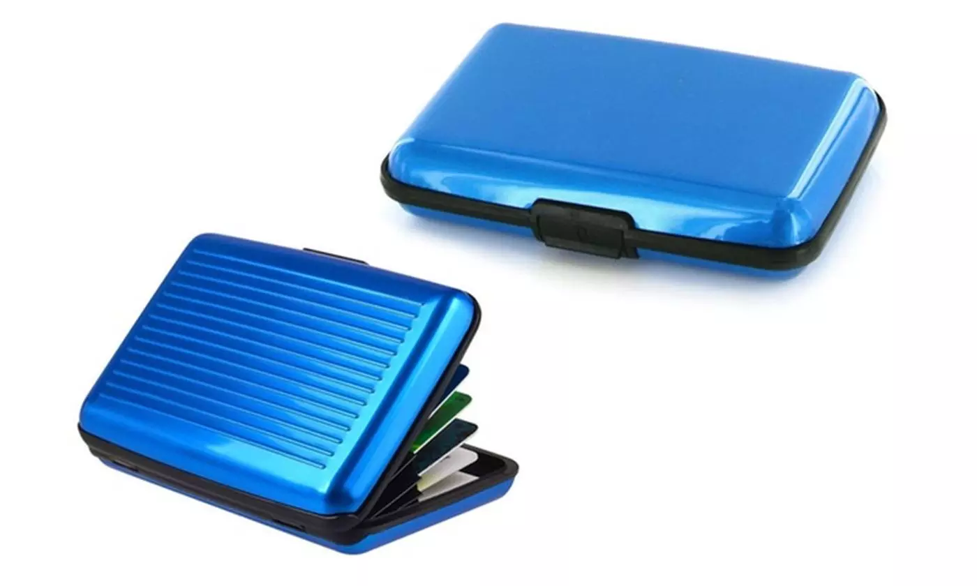 High Quality Aluminium Card Case RFID Blocking Credit Card Wallet Safe Holder - Primary Image