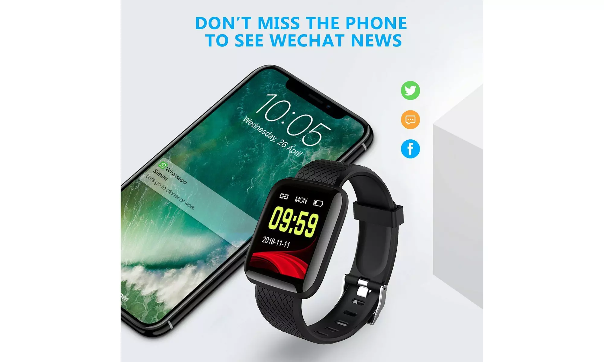 Fitness Smart Watch Band FIT -BIT Sport Activity Tracker For Kids Android iOS - Second Medium