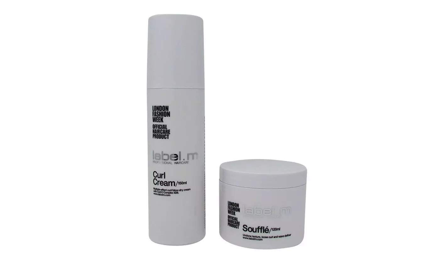 Label. M Curl Cream Unisex, 150 ml and Label. M Souffle, 4.1 oz DUO - Primary Image