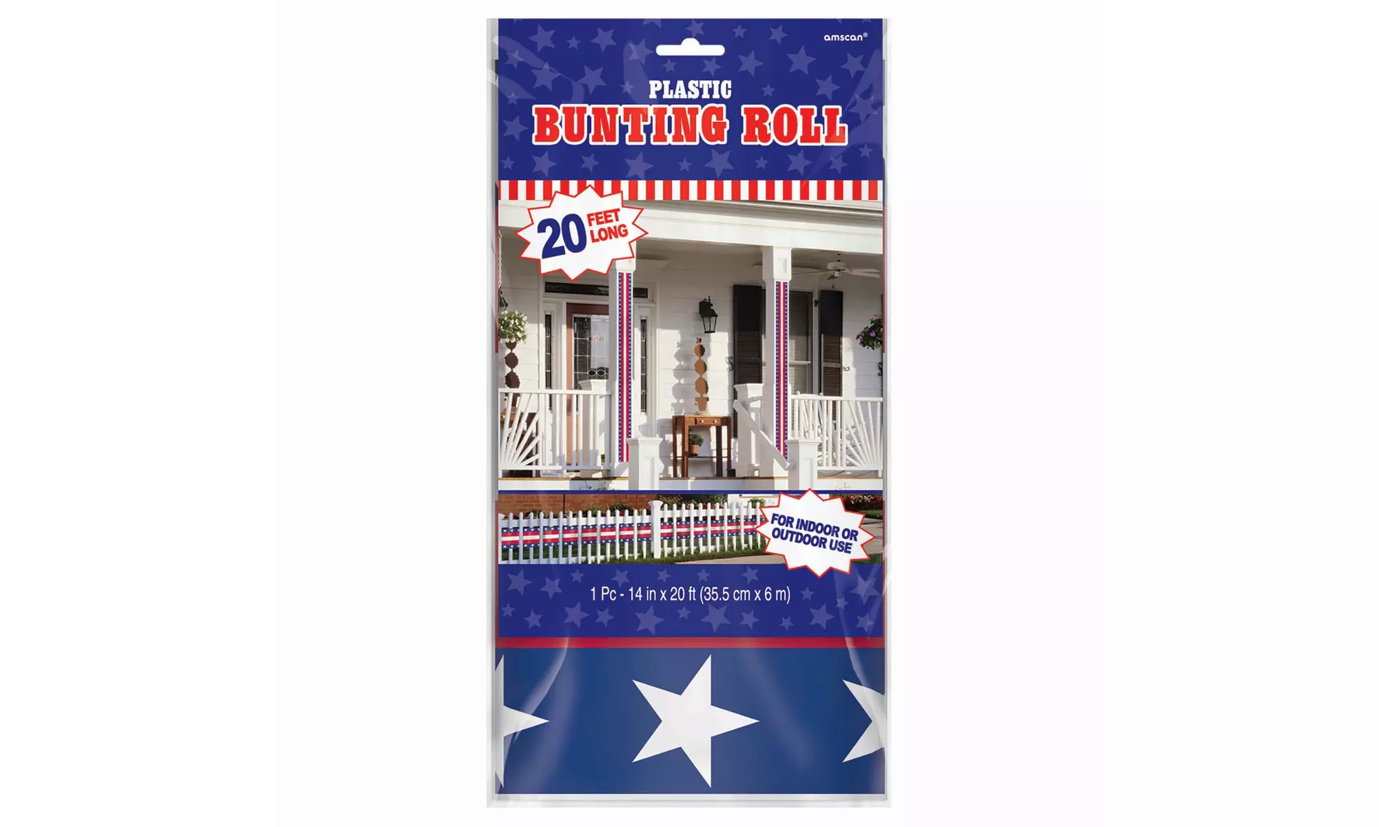 Patriotic Bunting Roll (4-pack) - Primary Image