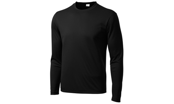 big and tall moisture wicking long sleeve t shirts