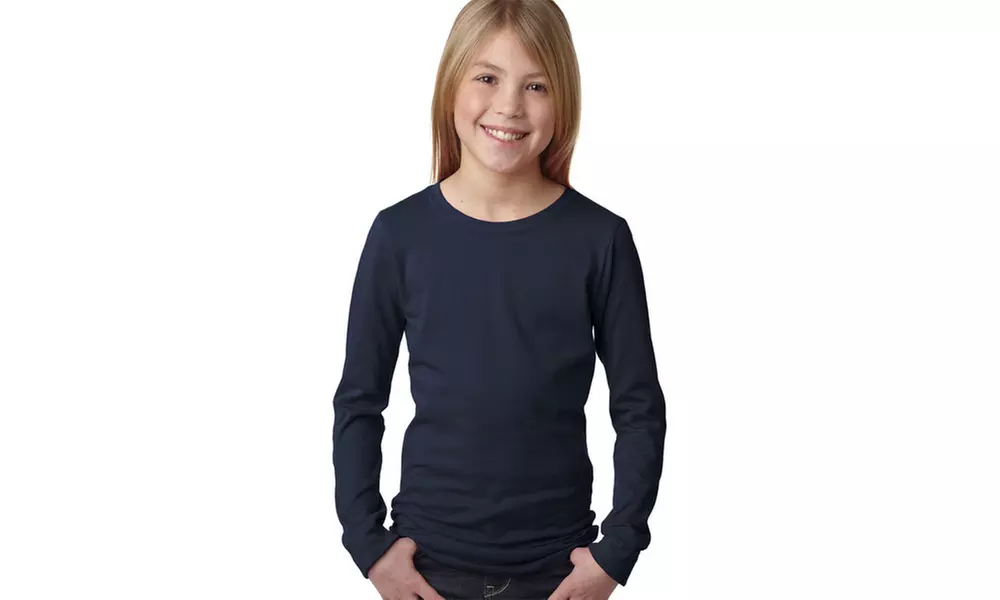 Next Level Girls Long Sleeve T-Shirt, 3711 - Second Medium