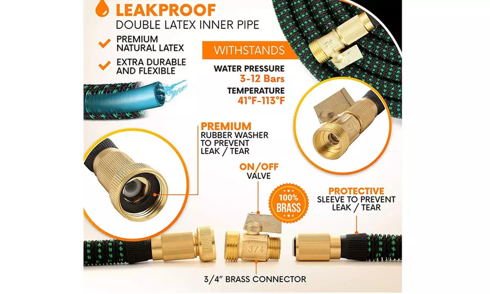 Patio Lawn Garden 80 Ft Garden Hose  - Primary Image