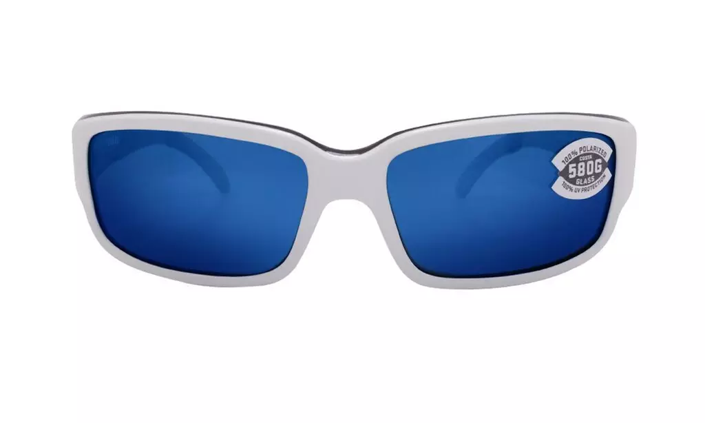 Costa Del Mar Caballito CL 30 OBMGLP White Black / Blue Mirror - Second Medium