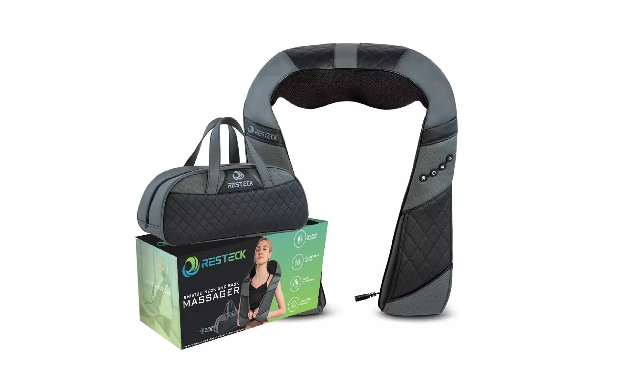  RESTECK Massagers for Neck and Back with Heat - Deep Tissue 3D  - Primary Image