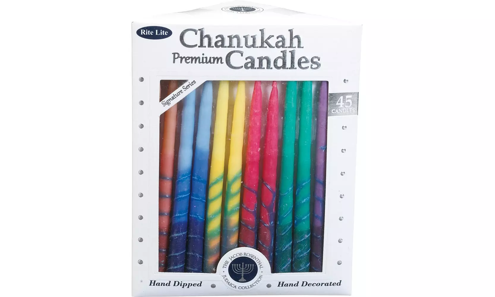 Rite Lite TYN-SOCK-A1 Chanukah Crew Socks &amp; Adult- Dreidel Design  - Primary Image