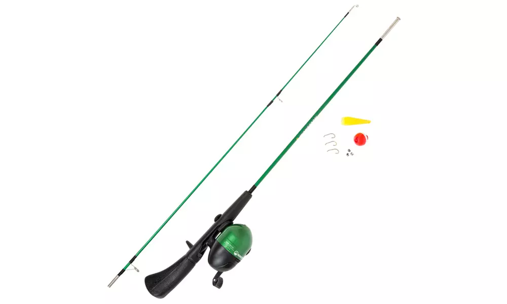 Fishing Rod and Reel Combo w/ Tackle Set, Spincast Fishing Pole, Great for Kids - Second Medium