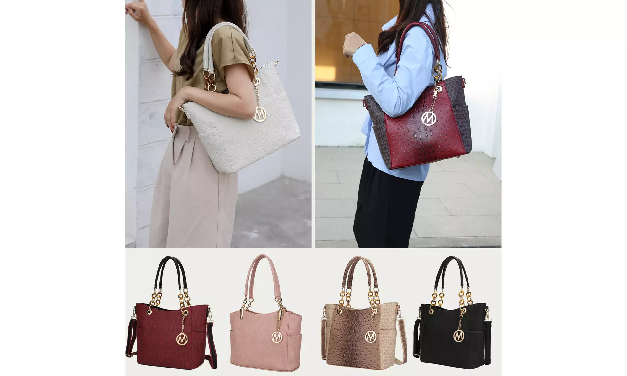 MKF Collection Vegan Leather M Signatures Women's Totes Handbags by Mia K  - Primary Image