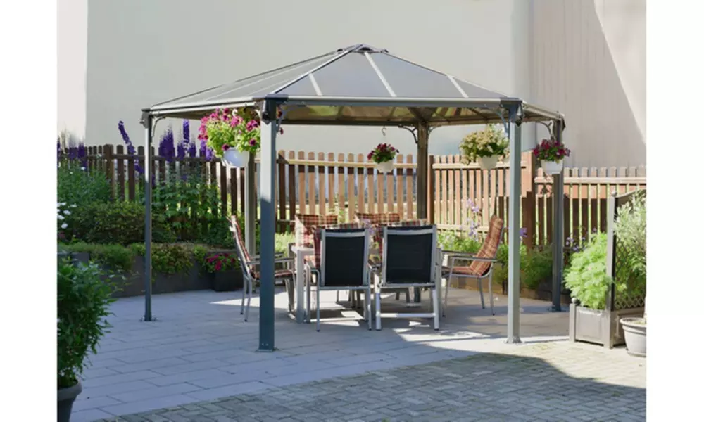 Monaco 15'x13' Hexagonal Garden Gazebo - Primary Image