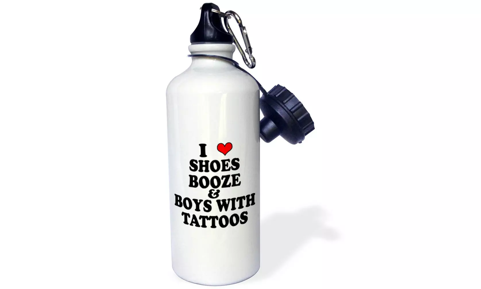  Water Bottle I love shoes booze and boys with tattoos  - Primary Image