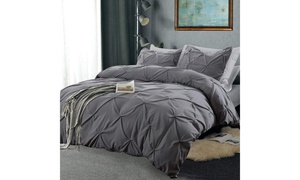 Pintuck Pinch Pleated Duvet C...