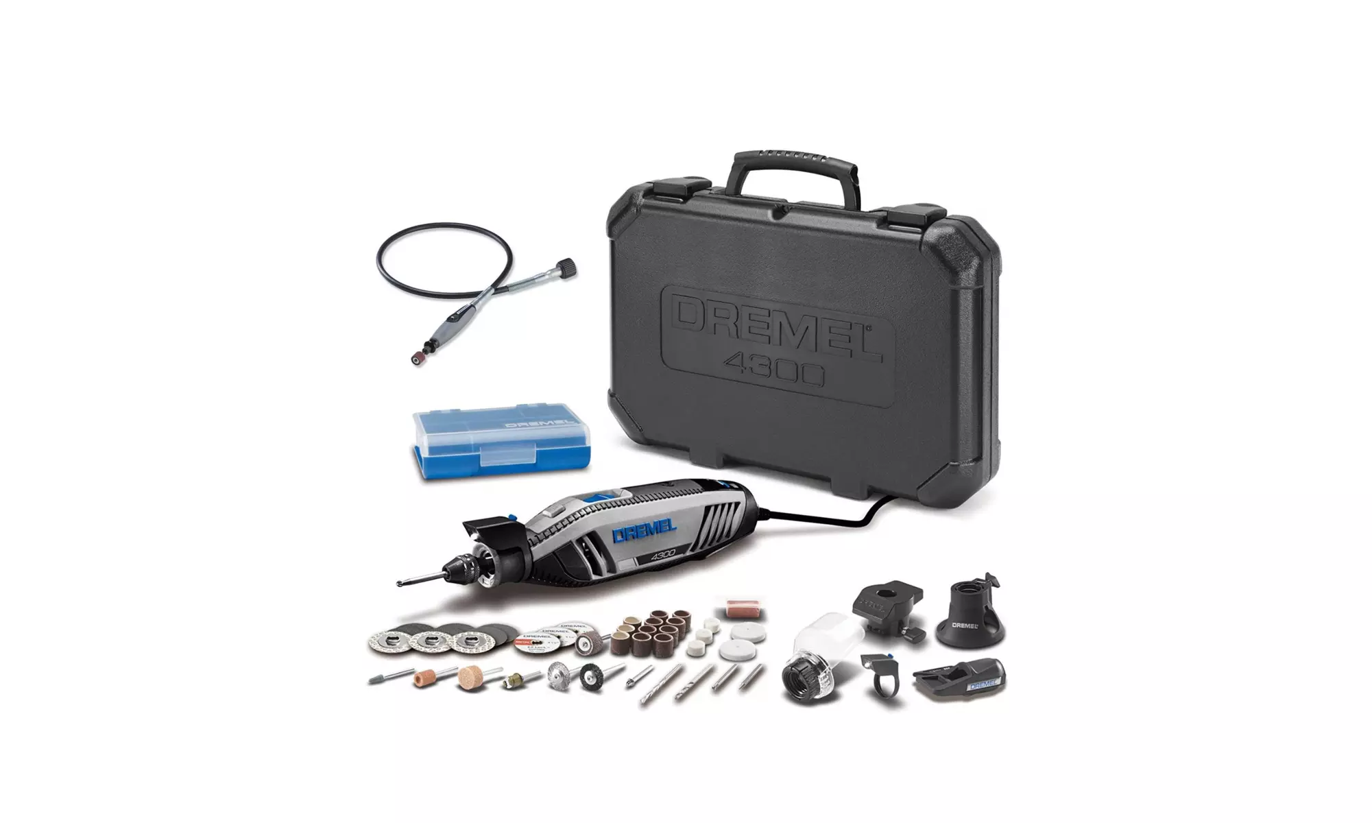 Dremel 4300-5/40 High Performance Rotary Tool Kit with LED Light and Dremel Flex - Primary Image