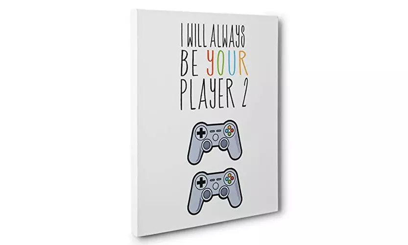 I Will Always Be Your Player 2 Canvas Wall Art - Primary Image