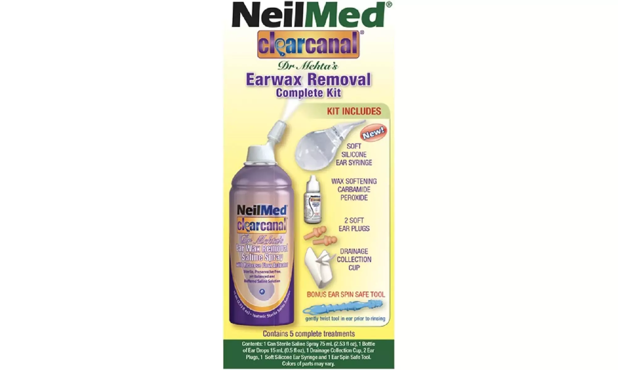 NeilMed Clearcanal Ear Wax Removal Complete Kit - Primary Image