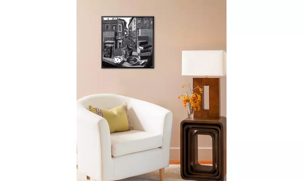 Still Life and Street by M. C. Escher - Second Medium