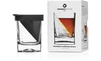 image for Whiskey Wedge Whiskey Glass with Silicone Ice Form