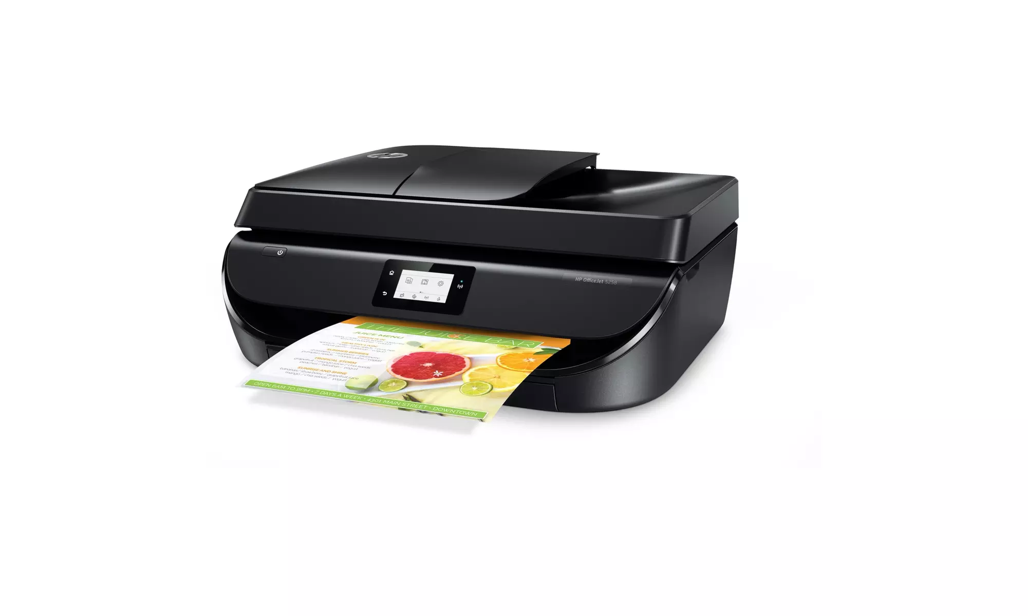 HP OfficeJet 5258 Wireless All-in-One Printer Z4B12A (Black) - Refurbished - Primary Image