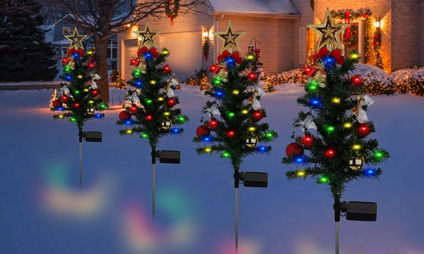 Christmas LED Lights: Snowman Family & Reindeer Holiday Decorations