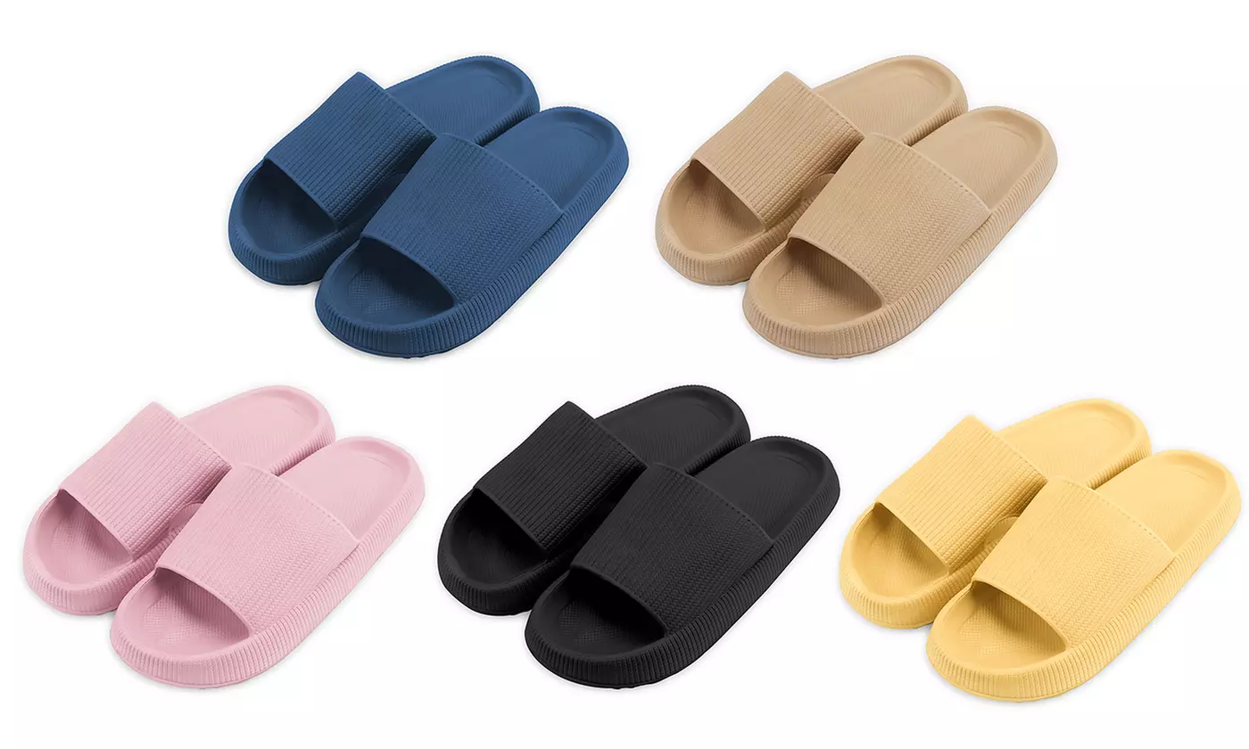 Slippers Soft Flip Flops House Bathroom Sandals for Men Women - Primary Image