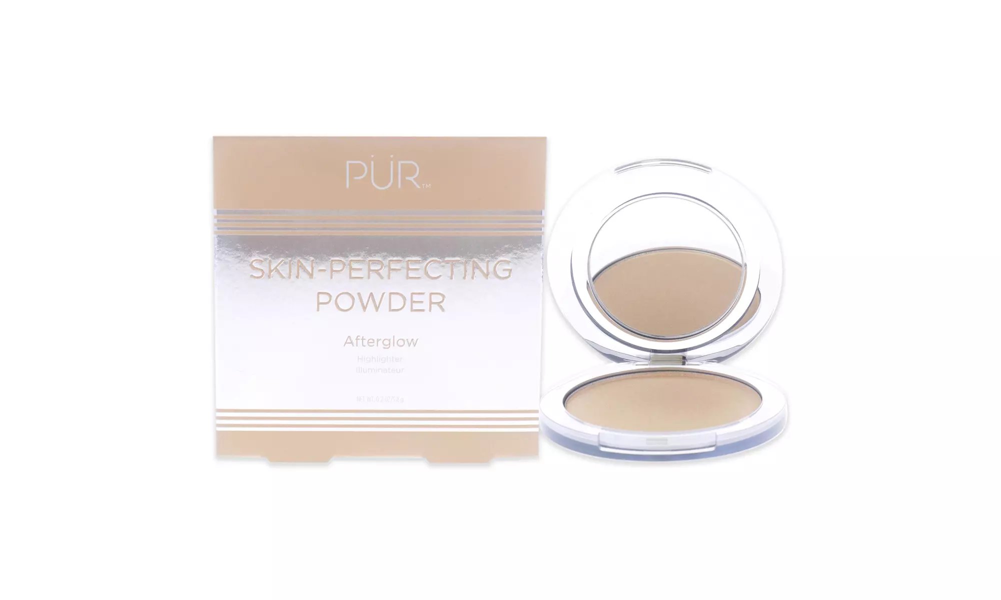 Afterglow Highlighter Skin Perfecting Powder - Second Medium