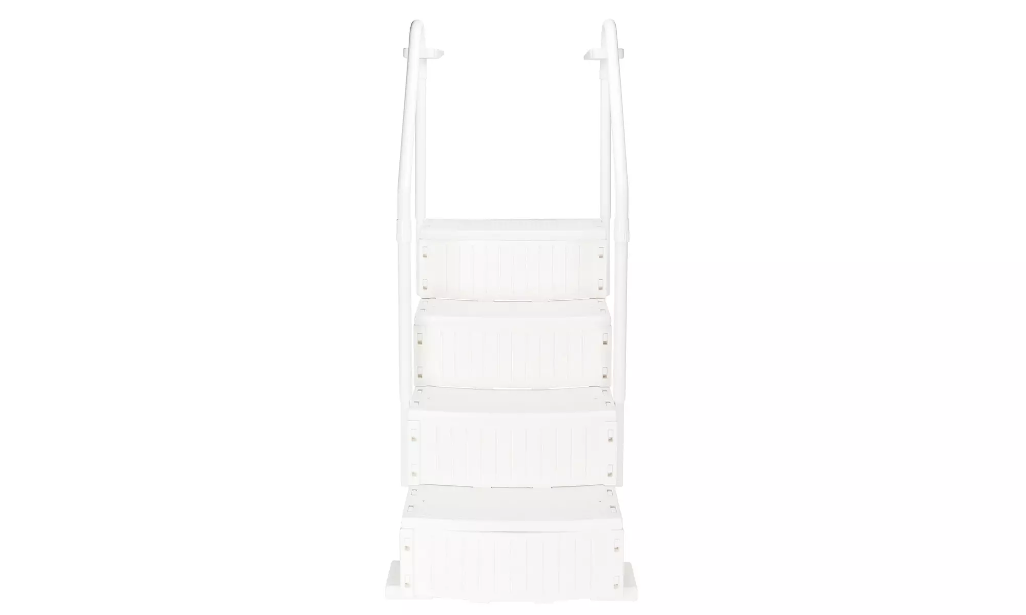 Easy Incline Above Ground In Pool Swimming Ladder, White - Primary Image