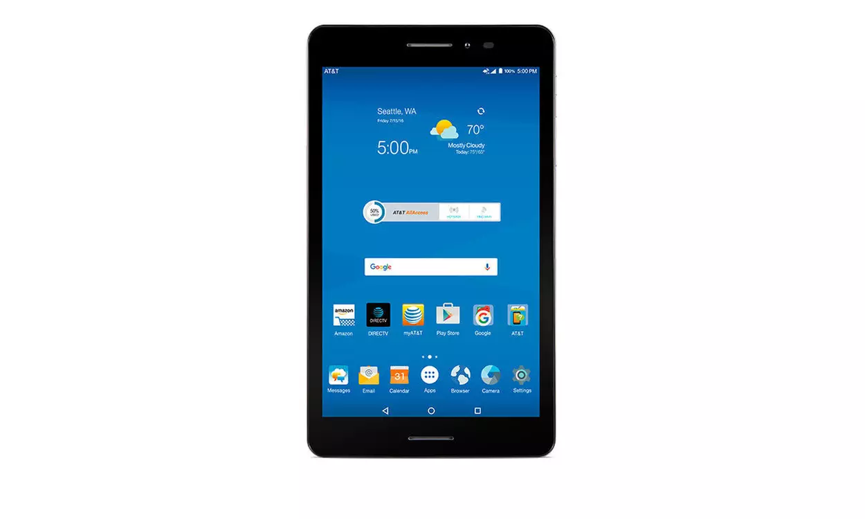 Brand New ZTE Trek 2 HD K88 Wi-Fi GSM AT&T Unlocked 8" Android Tablet. - Primary Image