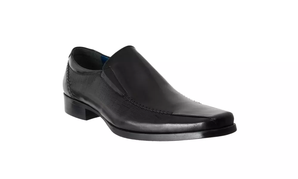 Steve Madden Men's 'Holsterr' Leather Slip-on Dress Shoe, Black - Primary Image