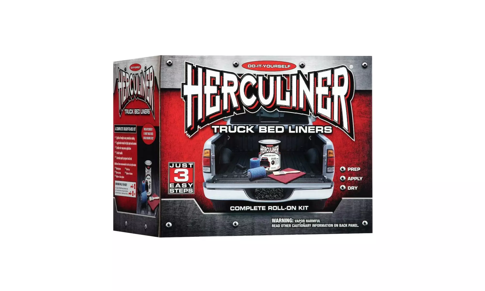 Herculiner Grey 6-Foot Truck Bed Roll-On Bedliner Kit - Primary Image