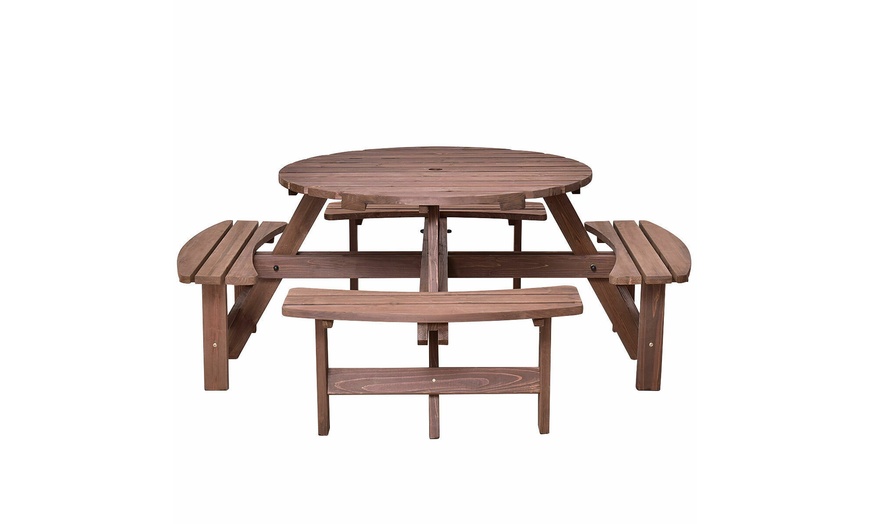 patio table bench seat