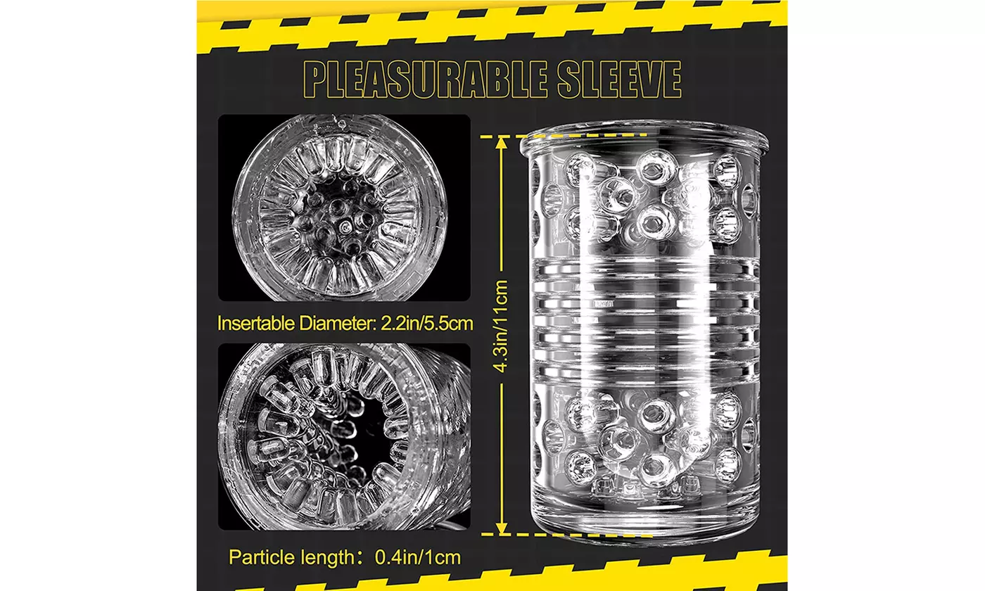 Electric Pocket Stroker with 7 Rotating Modes Stimulation Masturbator 
