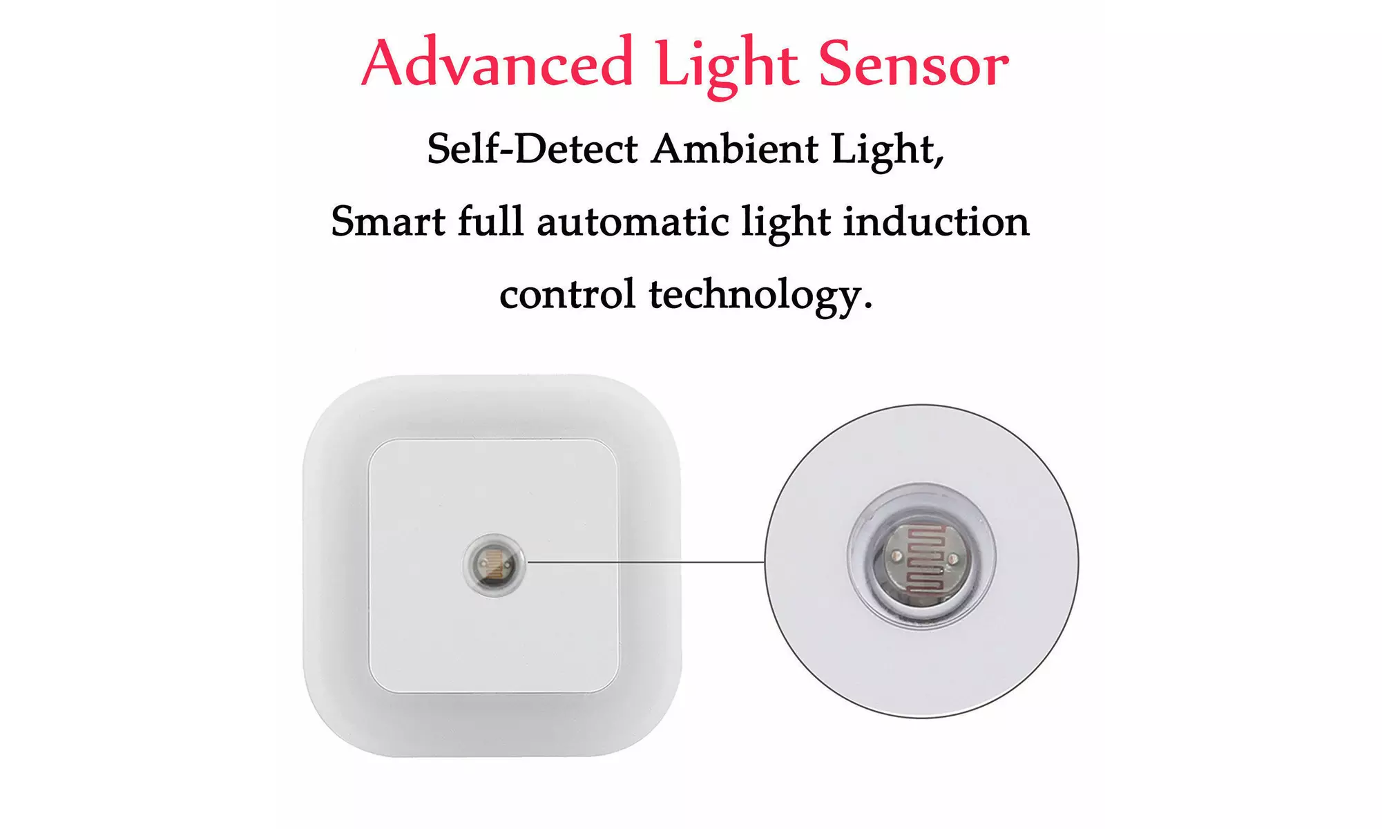 4-8 PCS Auto LED Light Induction Sensor Control Bedside Night Light In Wall Lamp