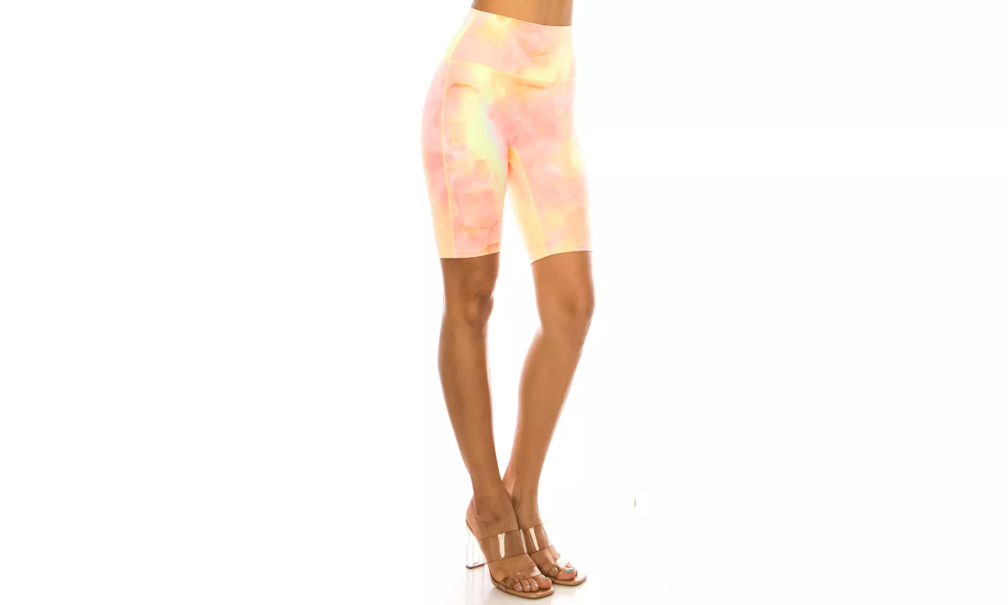 Women's Tiedye, Honeycomb athletic Biker Shorts