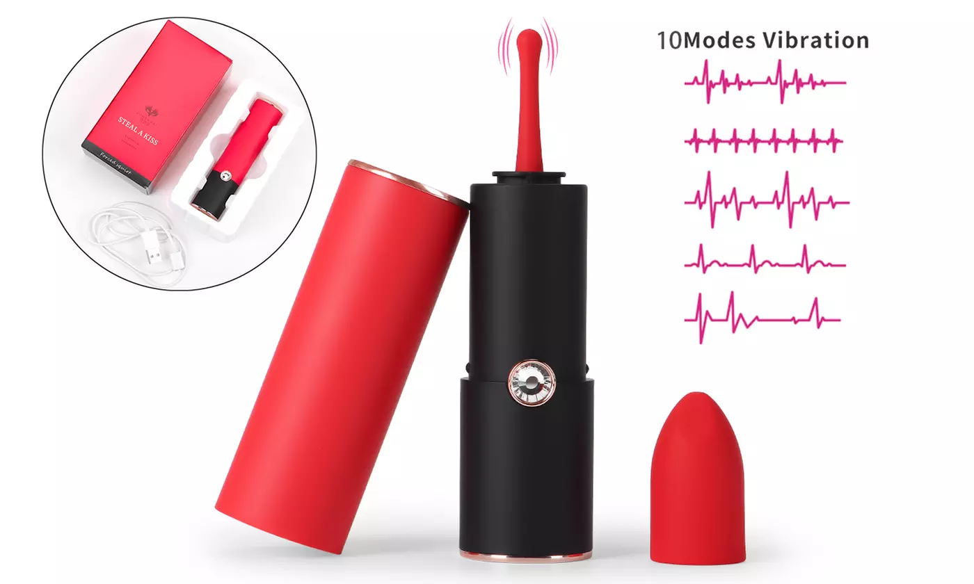 2-IN-1 Mini Lipstick Bullet Vibrator Clitoral Stimulations G Spot Vibrator