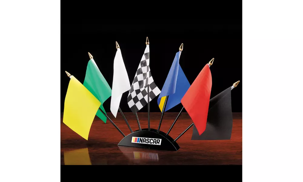 Nascar 7 Piece Flag Desk Set - Primary Image