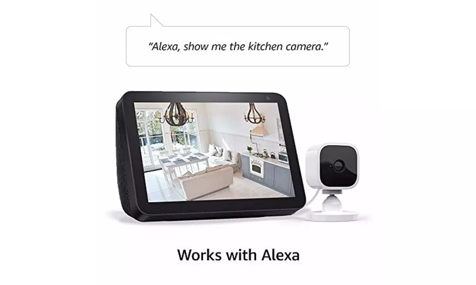 Blink Mini Compact Indoor Plug-in Smart Security Camera 1080 HD Motion Detection