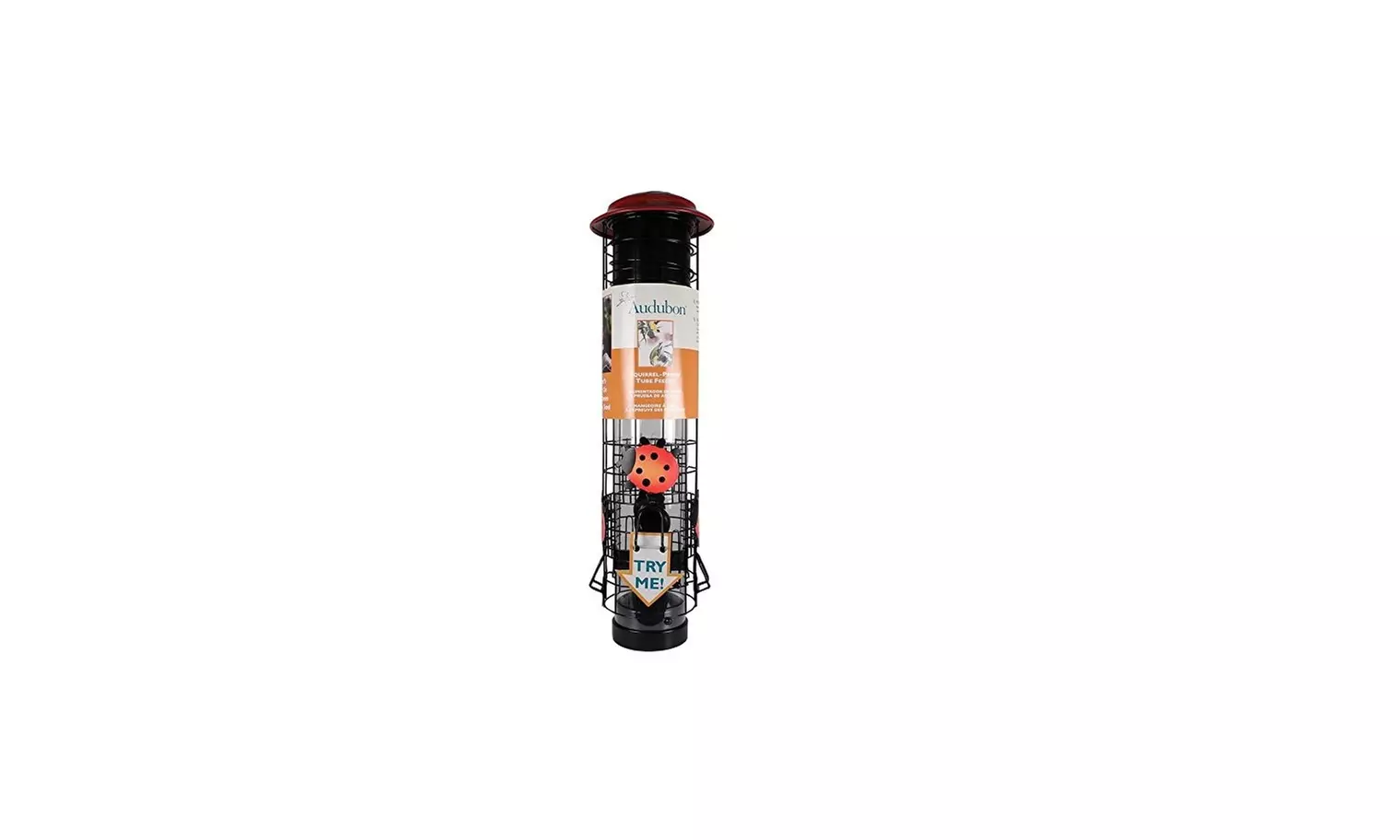 Audubon-Woodlink 991018 Squirrel-Resistant Tube Bird Feeder - Primary Image