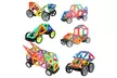 MAGNETIC BLOCKS 66 Pcs Bucket Building Stacking Blocks Construction Set Toys - Second Medium