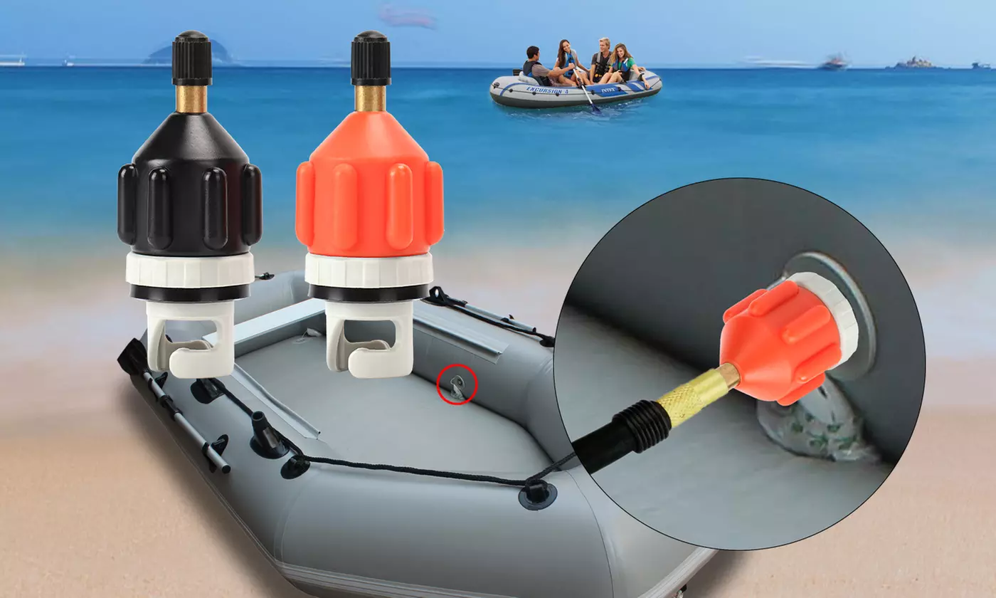 Conventional Air Valve Adaptor Pump Convertor for Inflatable Kayak Canoe - Primary Image