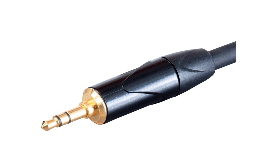 Image 8: Monoprice Stage Right On Tour Cables XLR M to 1 8in TRS M 24AWG Black 6ft