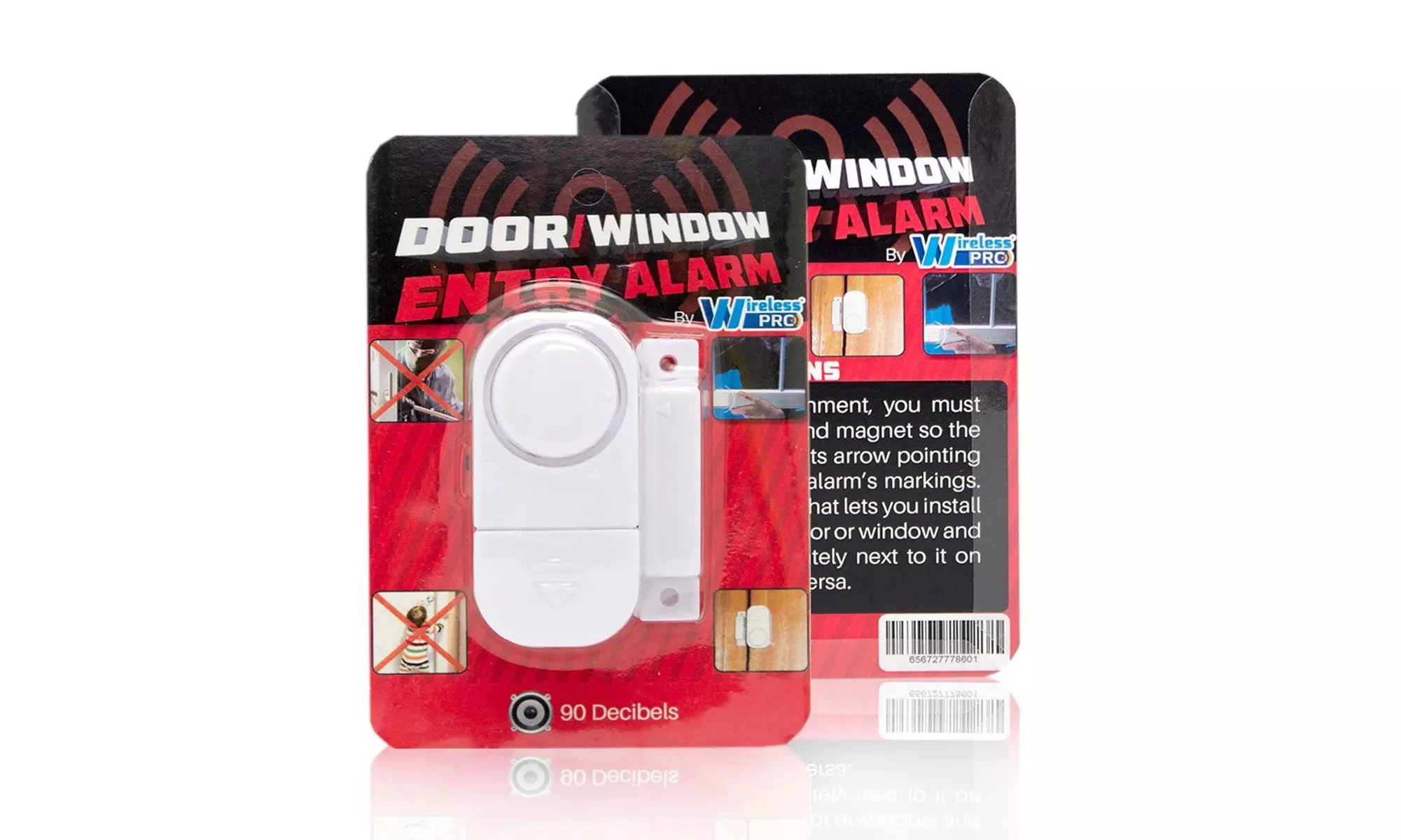 Best Mini Wireless Loud and Discreet Security Door and Window Entry Defense Alar - Primary Image